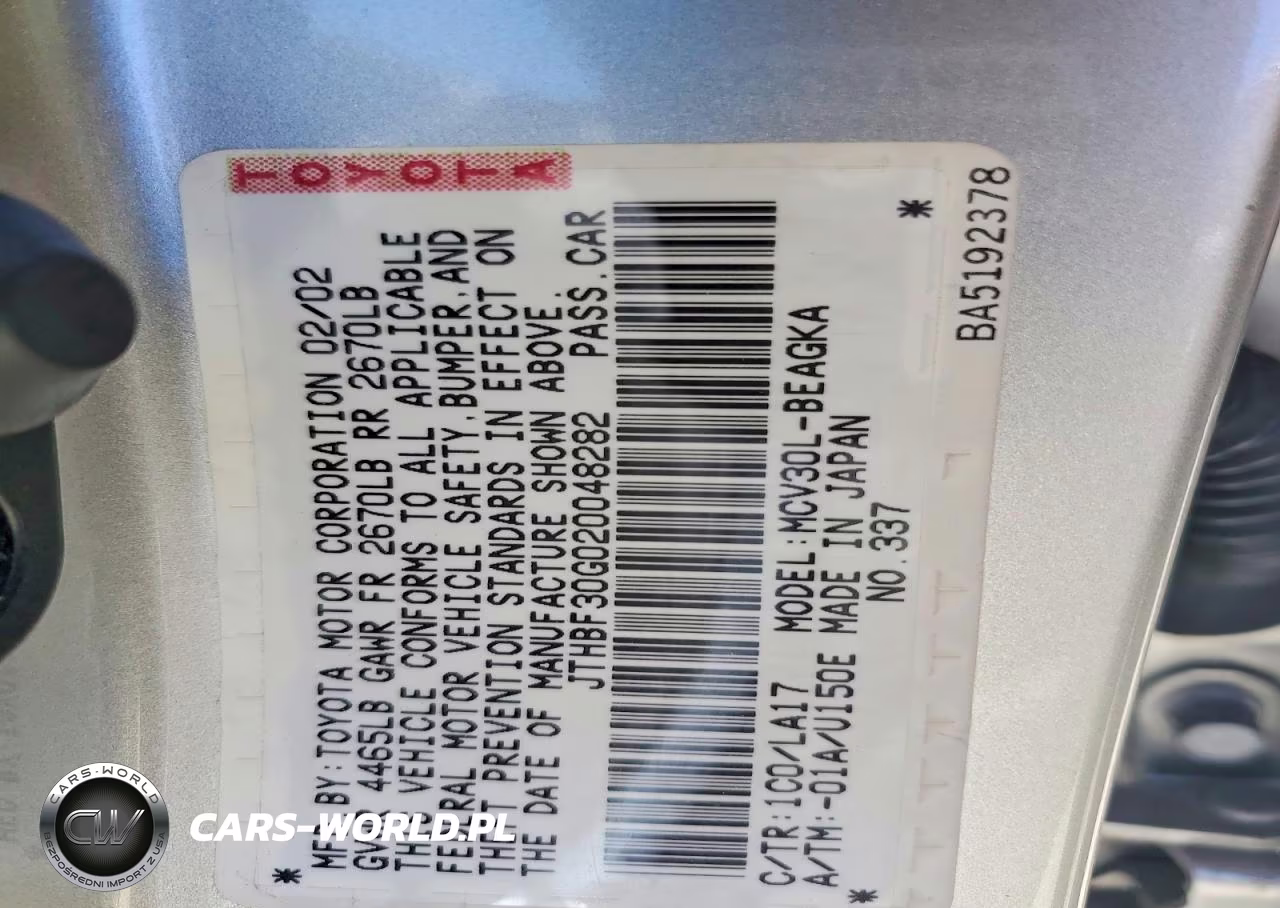 2002 Lexus Es 300 VIN:JTHBF30G020048282 - 12