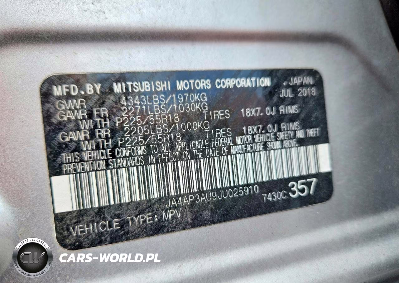 2018 Mitsubishi Outlander Sport Es VIN:JA4AP3AU9JU025910 - 13