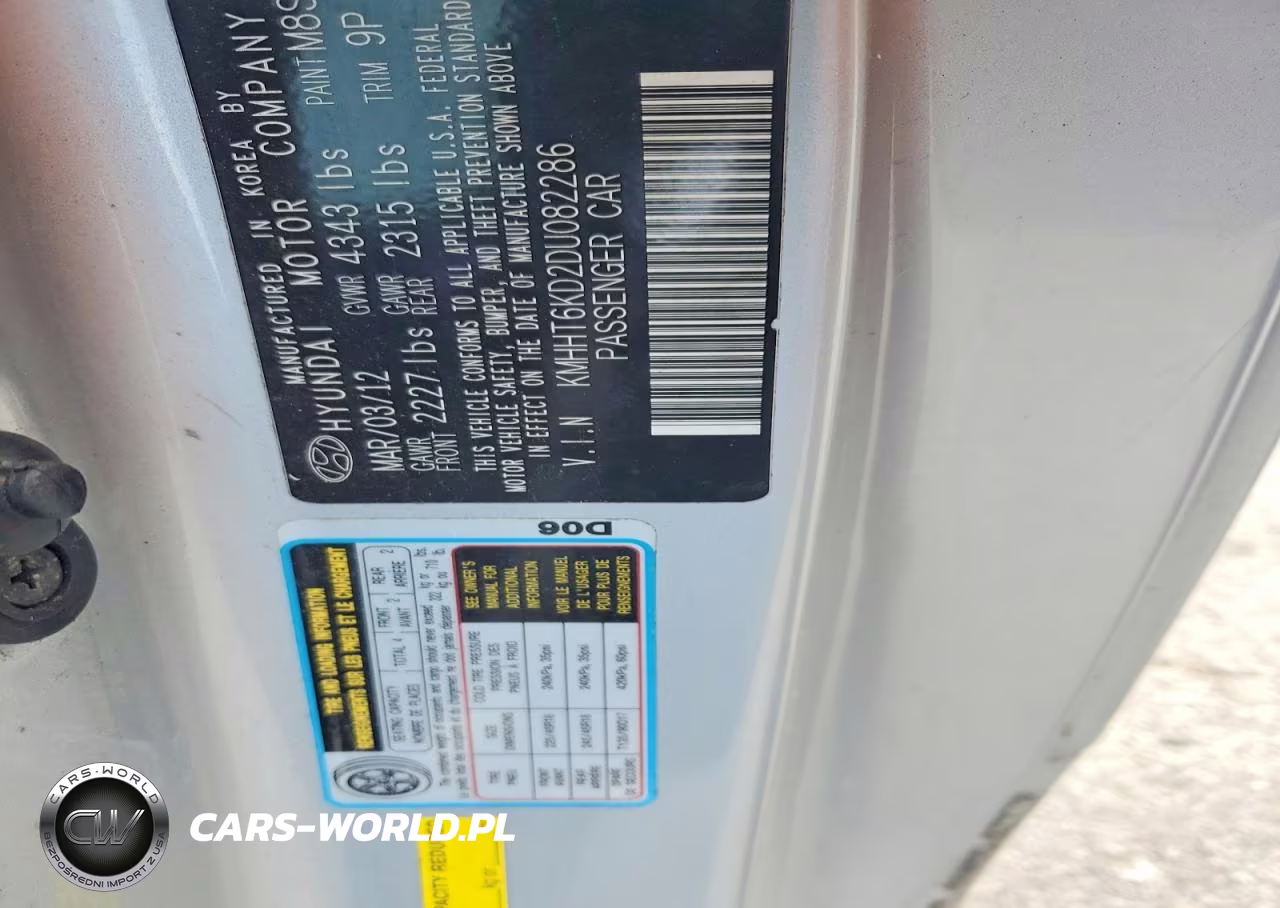 2013 Hyundai Genesis Coupe 2.0T VIN:KMHHT6KD2DU082286 - 12