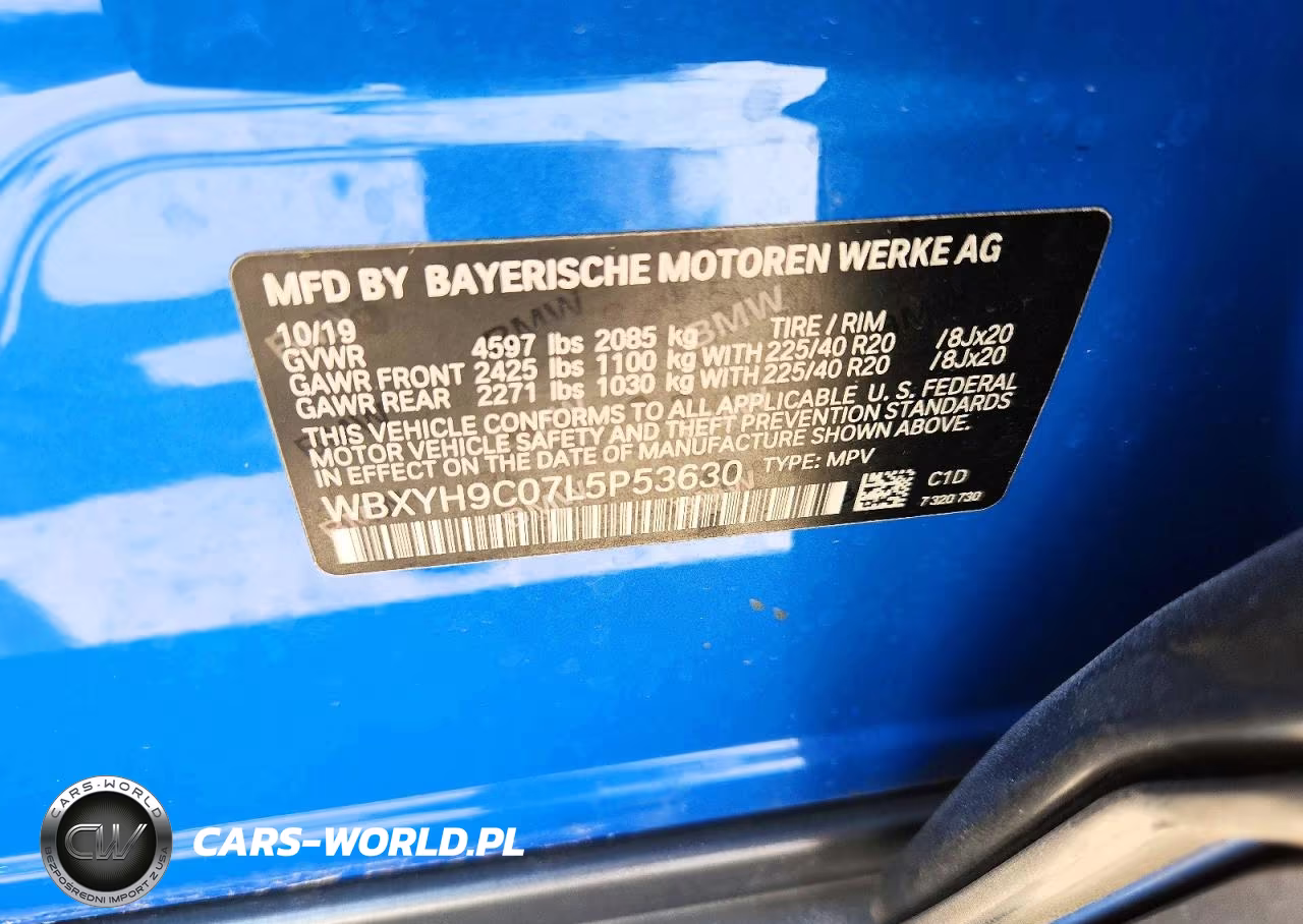 2020 BMW X2 Sdrive28I VIN:WBXYH9C07L5P53630 - 13