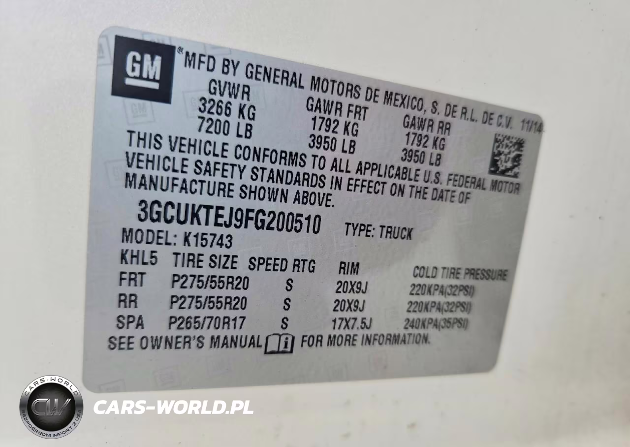 2015 Chevrolet Silverado K1500 High Country VIN:3GCUKTEJ9FG200510 - 12