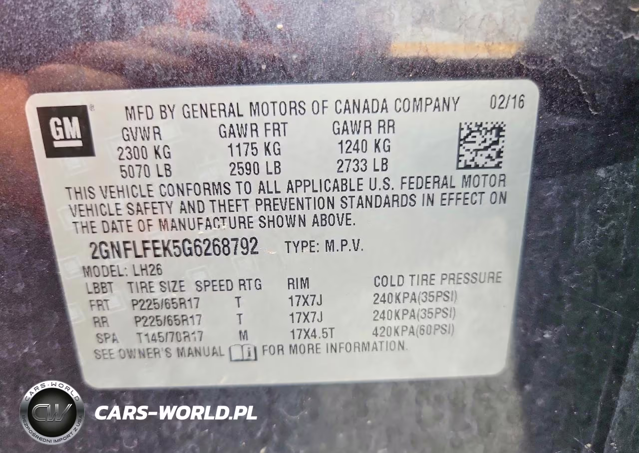 2016 Chevrolet Equinox Lt VIN:2GNFLFEK5G6268792 - 13