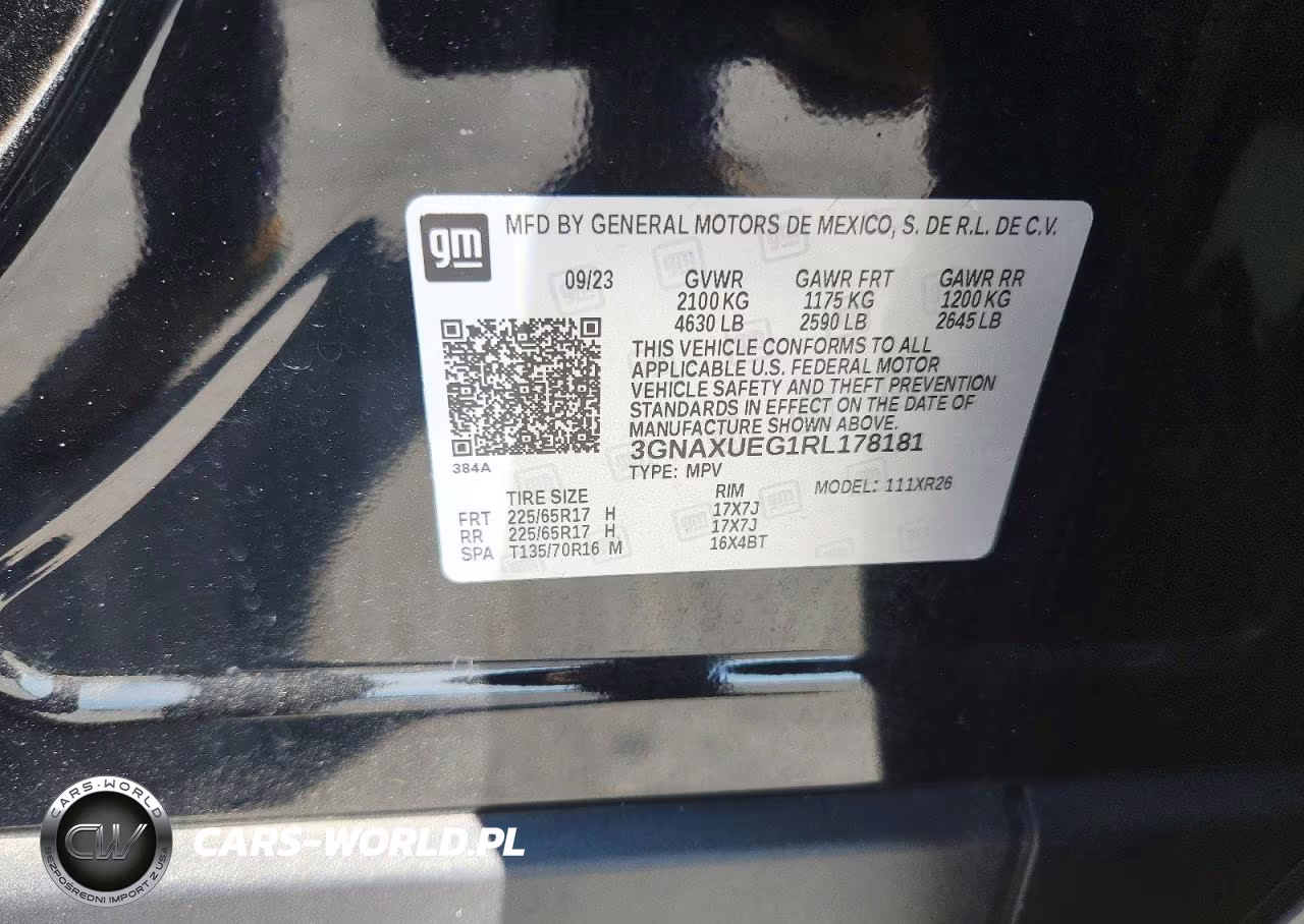 2024 Chevrolet Equinox Lt VIN:3GNAXUEG1RL178181 - 12