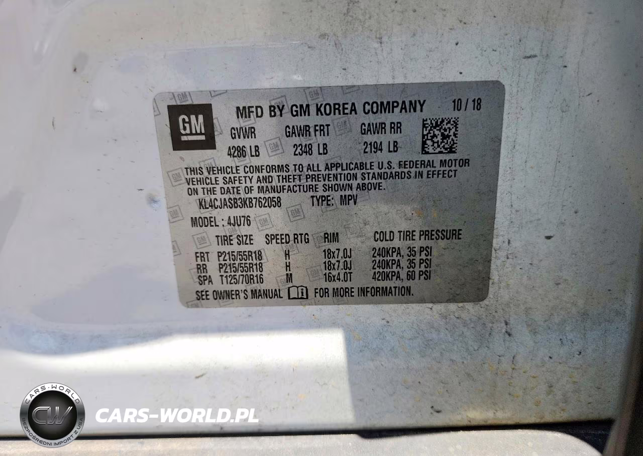 2019 Buick Encore Preferred VIN:KL4CJASB3KB762058 - 13