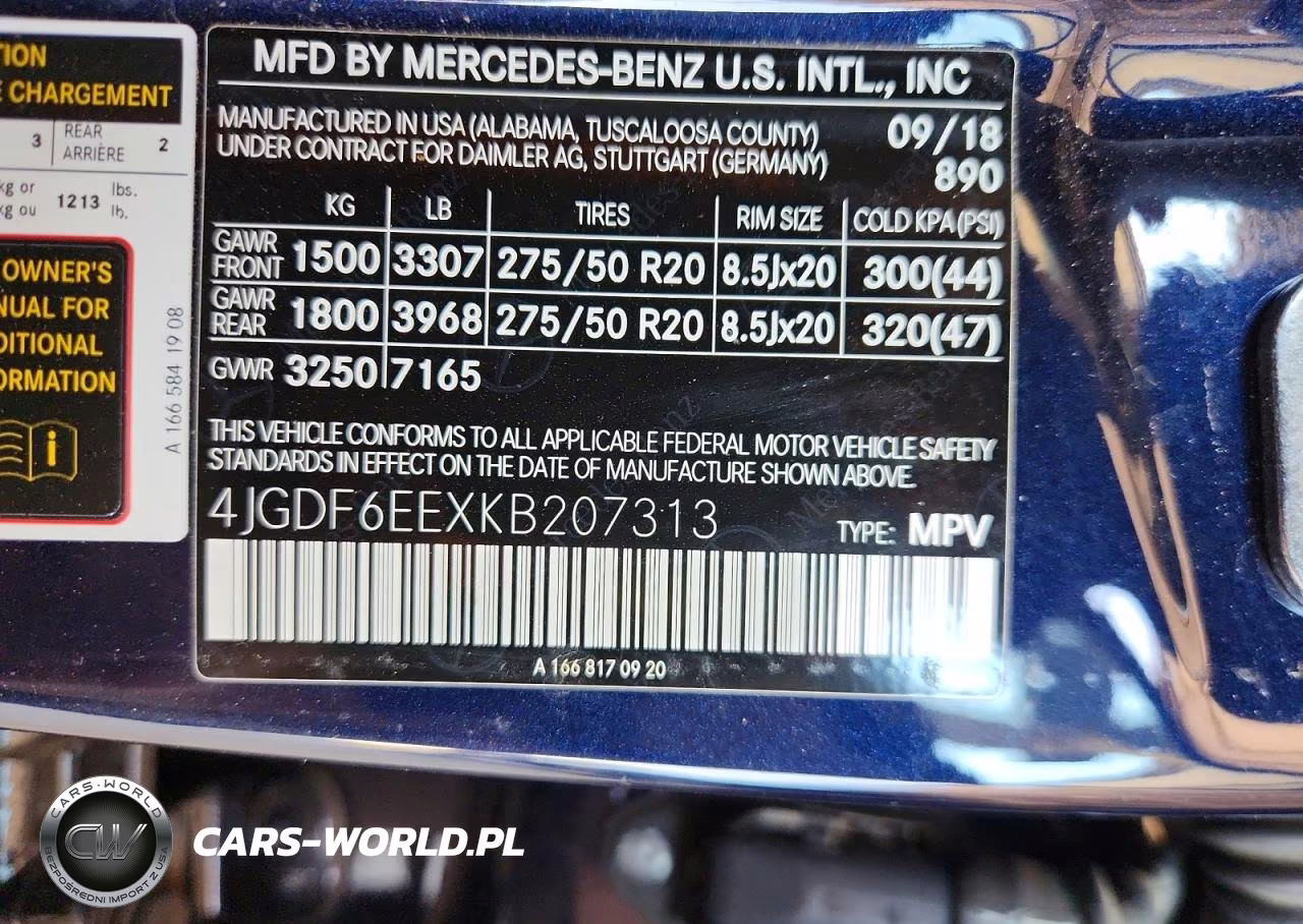 2019 Mercedes-Benz Gls 450 4Matic VIN:4JGDF6EEXKB207313 - 13