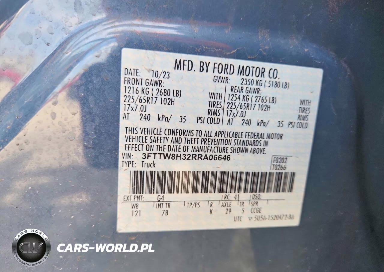 2024 Ford Maverick Xlt VIN:3FTTW8H32RRA06646 - 12