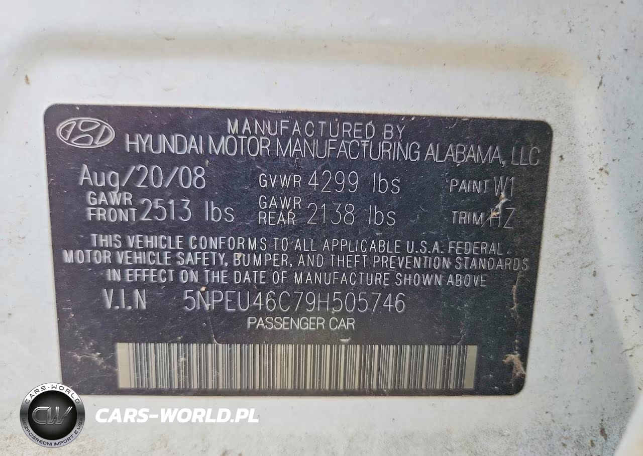 2009 Hyundai Sonata Limited VIN:5NPEU46C79H505746 - 12