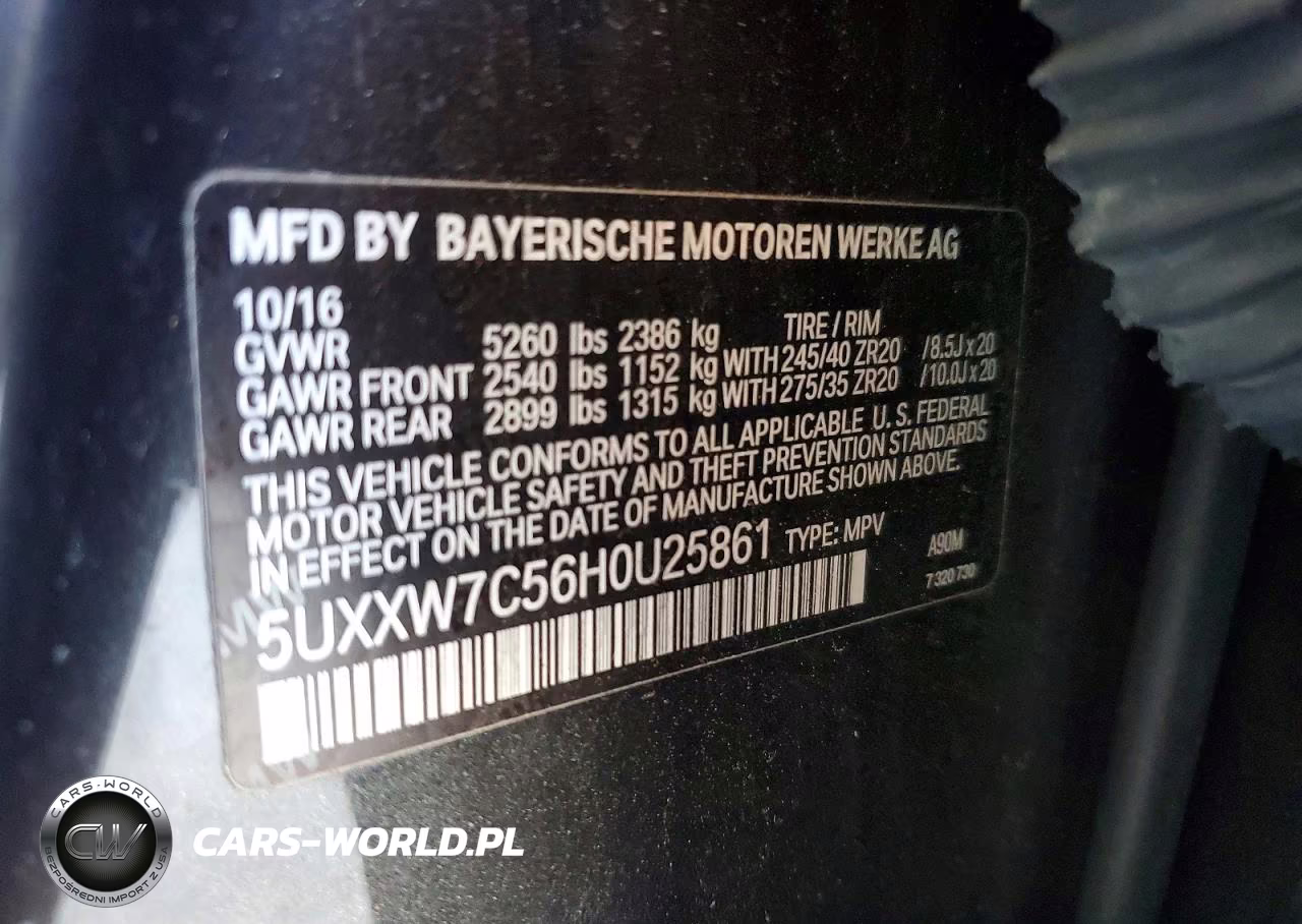 2017 BMW X4 xDrivem40I VIN:5UXXW7C56H0U25861 - 12