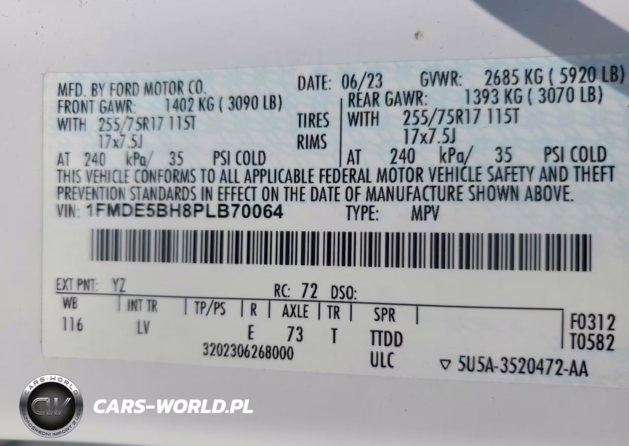 2023 Ford Bronco Base VIN:1FMDE5BH8PLB70064 - 13