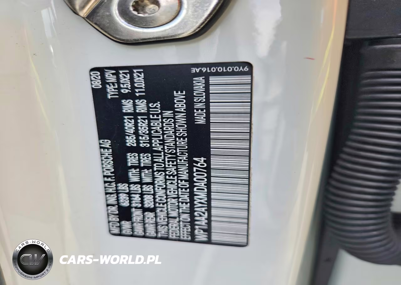 2021 Porsche Cayenne VIN:WP1AA2AYXMDA00764 - 13