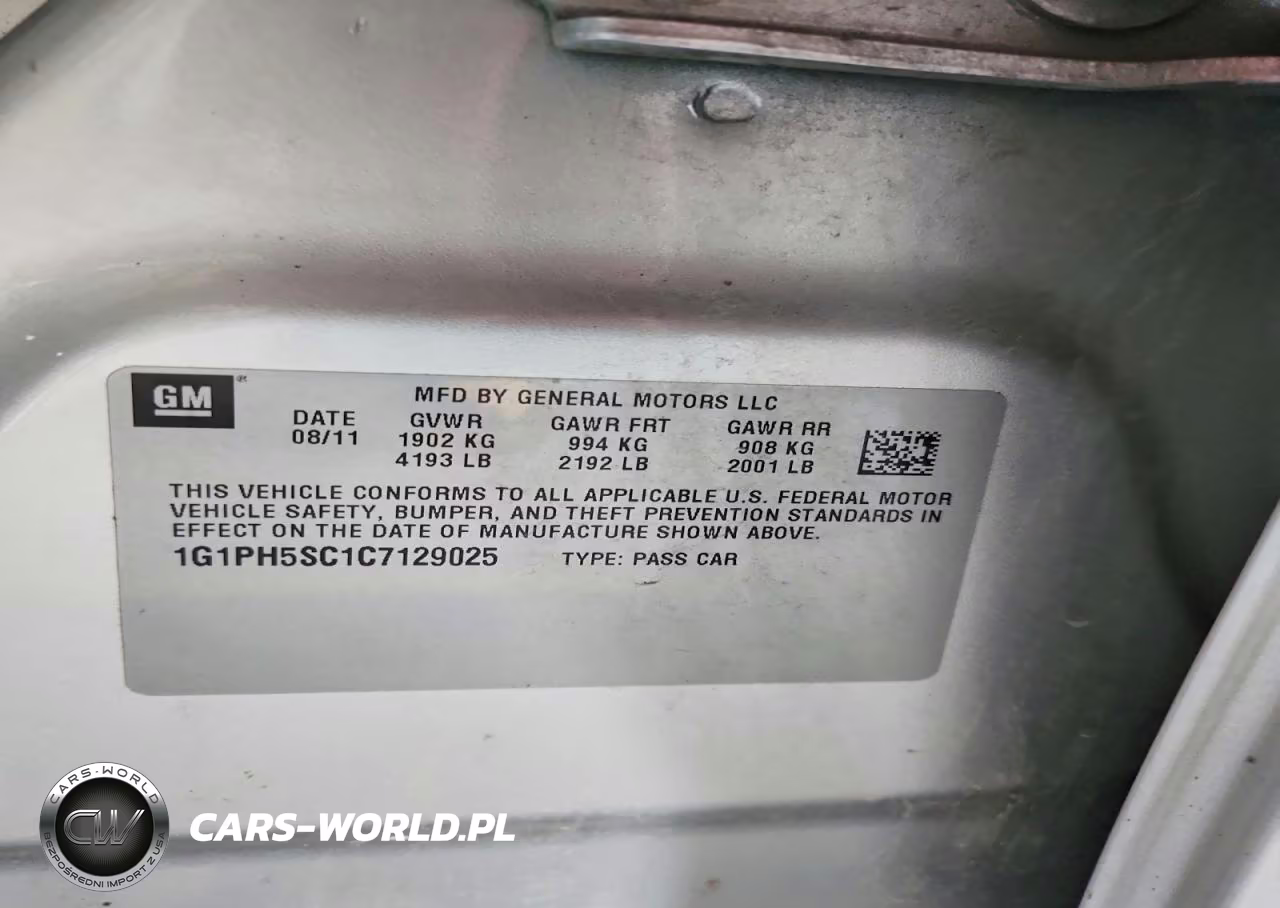 2012 Chevrolet Cruze Ltz VIN:1G1PH5SC1C7129025 - 12