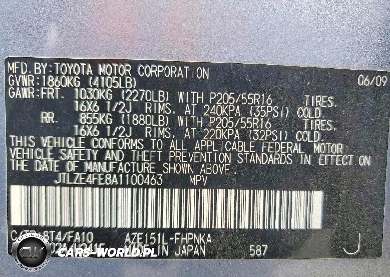 2010 Toyota Scion Xb VIN:JTLZE4FE8A1100463 - 12