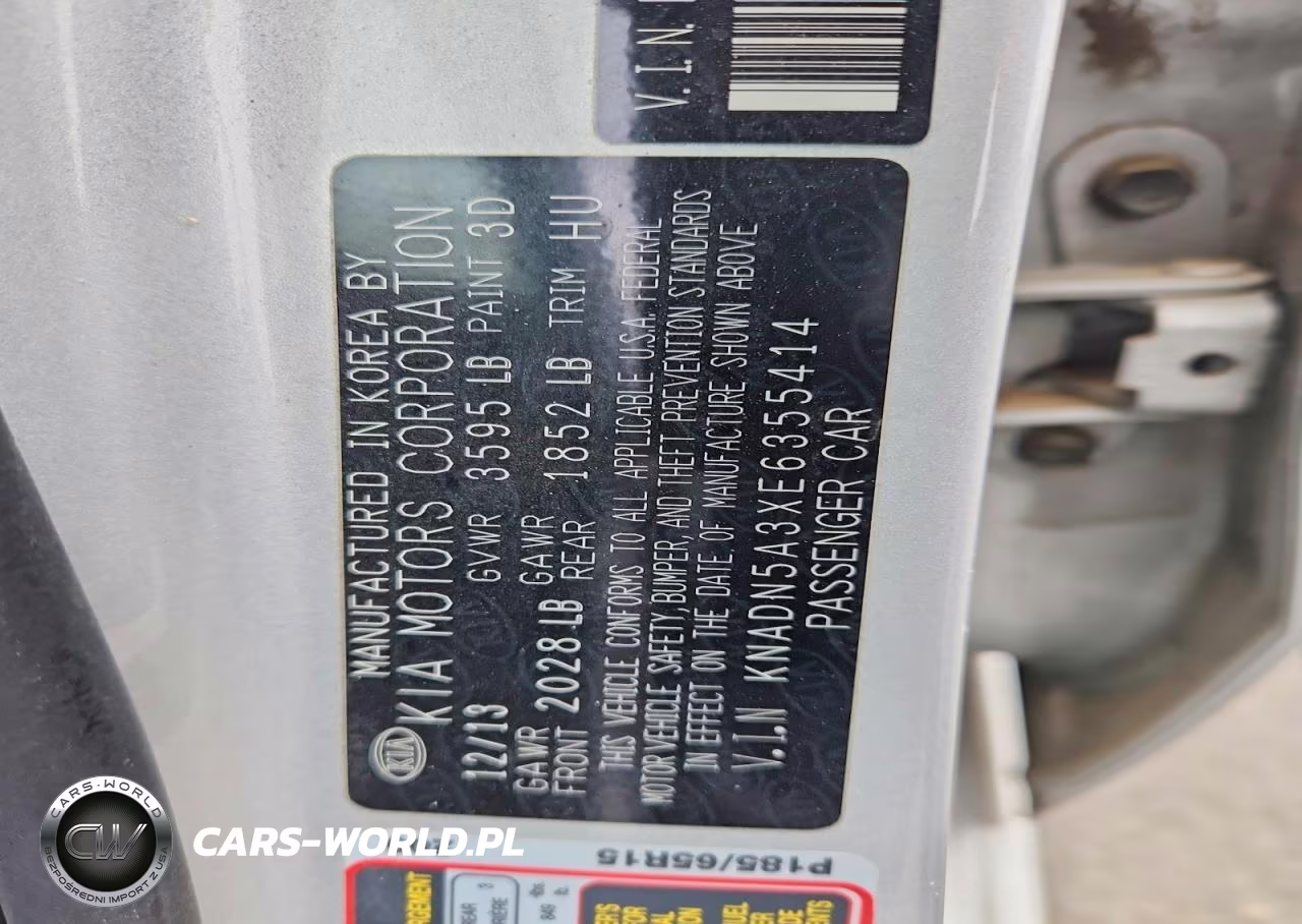 2014 Kia Rio Ex VIN:KNADN5A3XE6355414 - 12