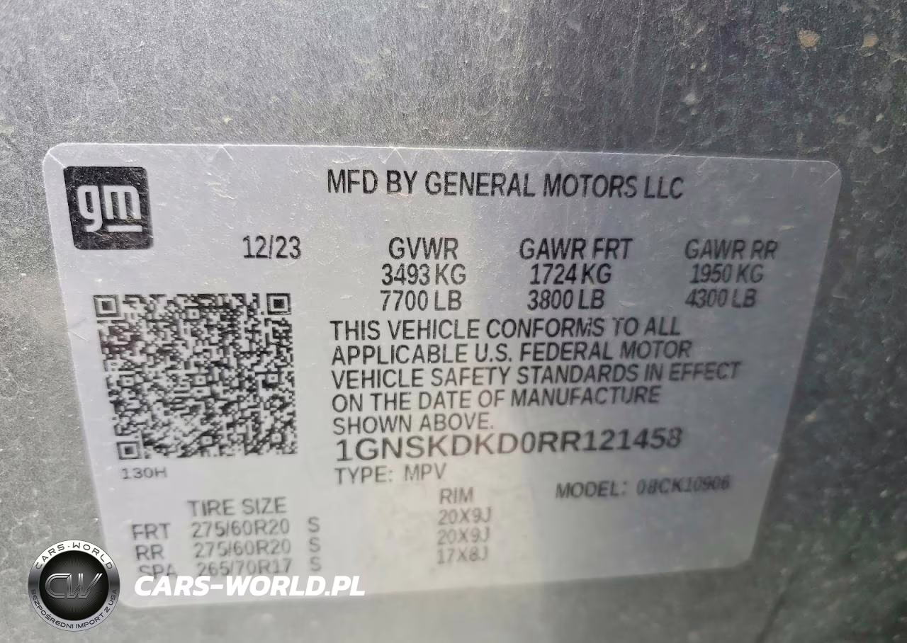 2024 Chevrolet Suburban K1500 Z71 VIN:1GNSKDKD0RR121458 - 14