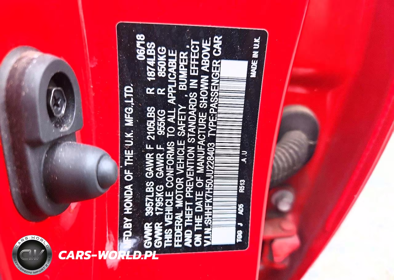 2018 Honda Civic Ex VIN:SHHFK7H50JU228403 - 12