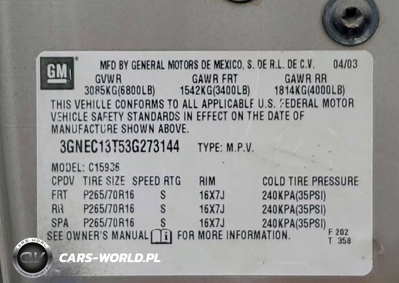 2003 Chevrolet Avalanche C1500 VIN:3GNEC13T53G273144 - 12