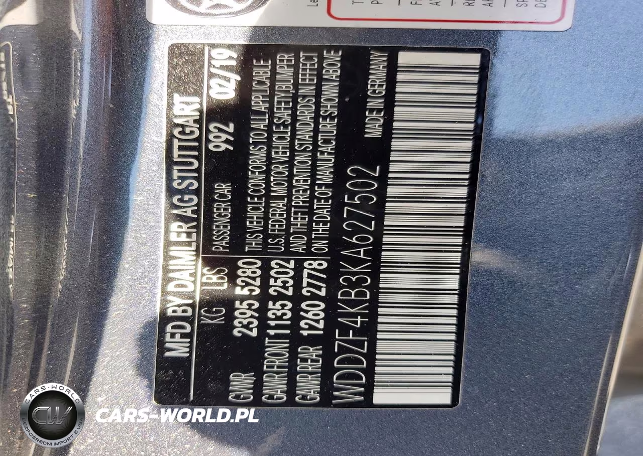 2019 Mercedes-Benz E 300 4Matic VIN:WDDZF4KB3KA627502 - 12