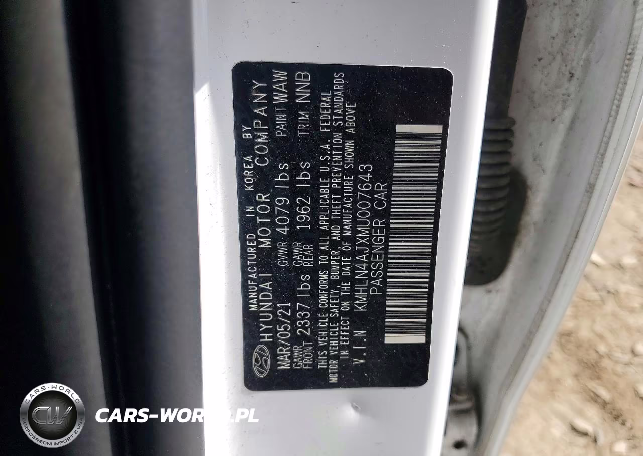 2021 Hyundai Elantra Limited VIN:KMHLN4AJXMU007643 - 12