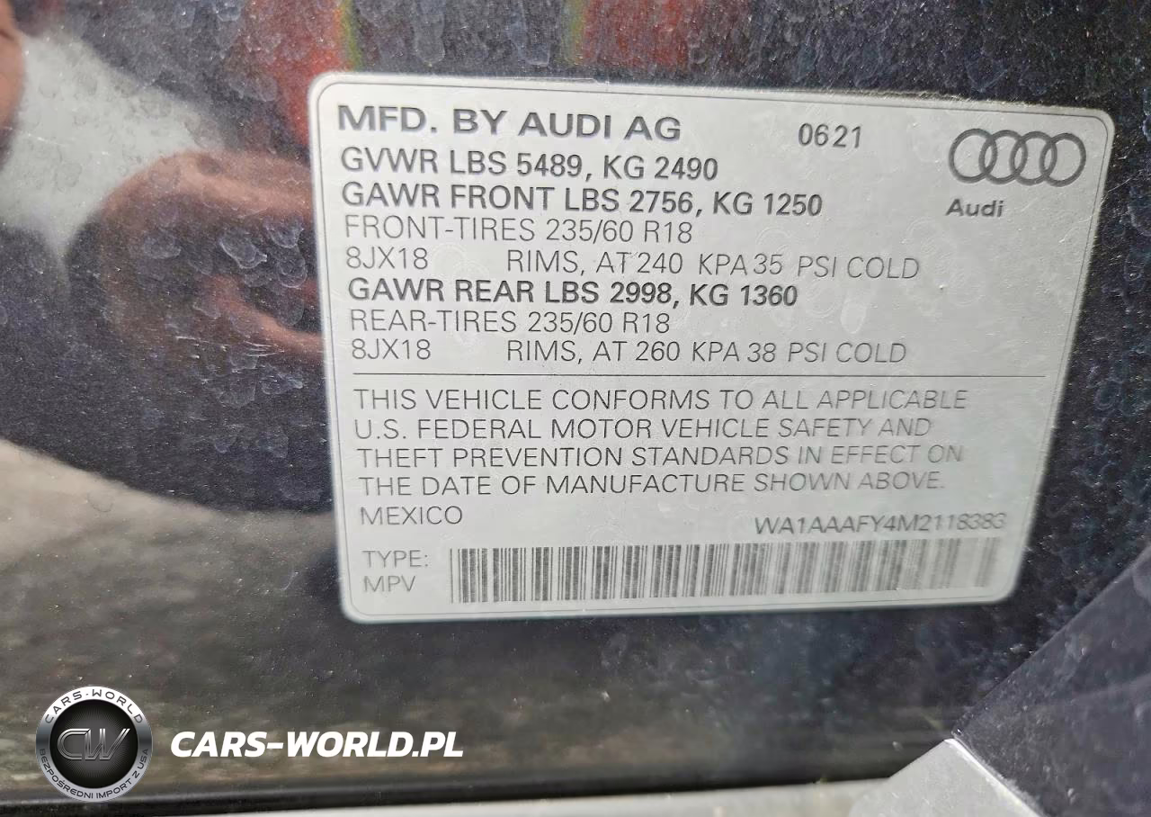 2021 Audi Q5 Premium VIN:WA1AAAFY4M2118383 - 14