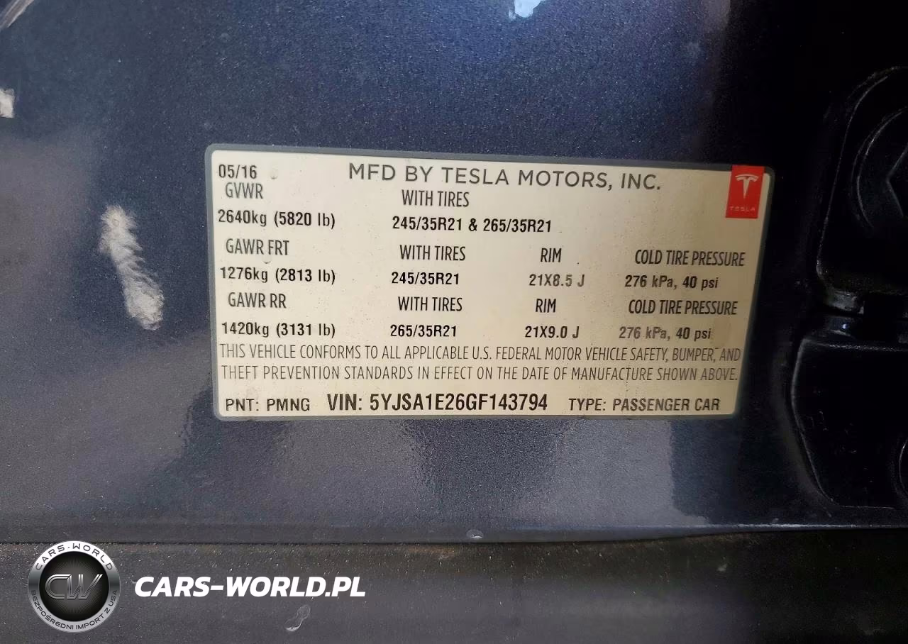 2016 Tesla Model S VIN:5YJSA1E26GF143794 - 12