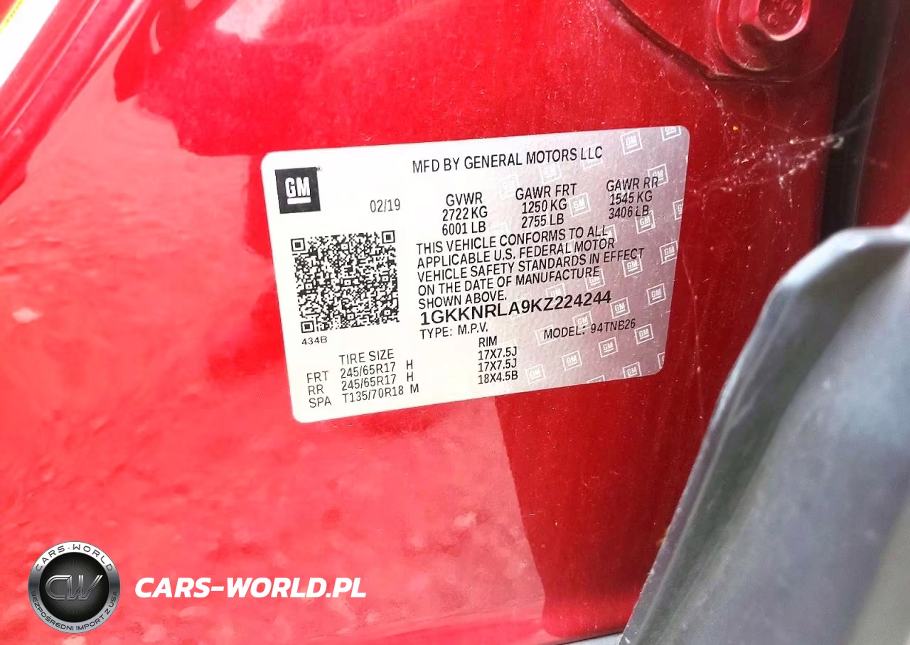 2019 GMC Acadia Sle VIN:1GKKNRLA9KZ224244 - 13