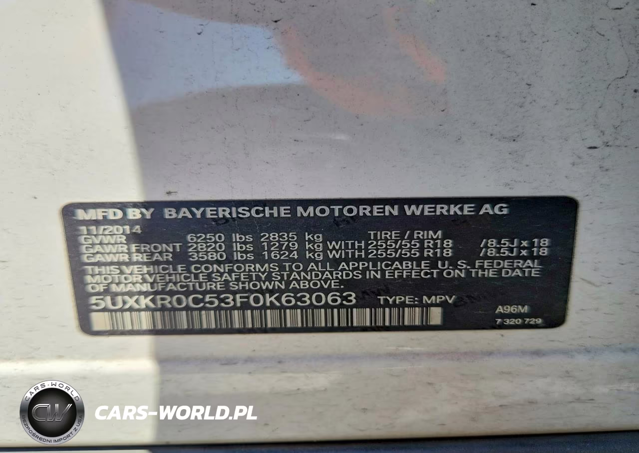 2015 BMW X5 xDrive35I VIN:5UXKR0C53F0K63063 - 12