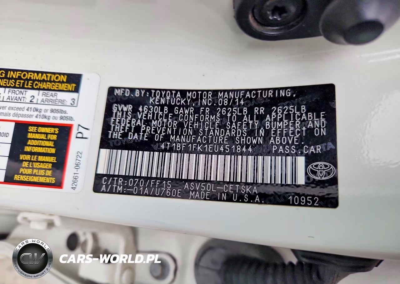 2014 Toyota Camry Se VIN:4T1BF1FK1EU451844 - 13