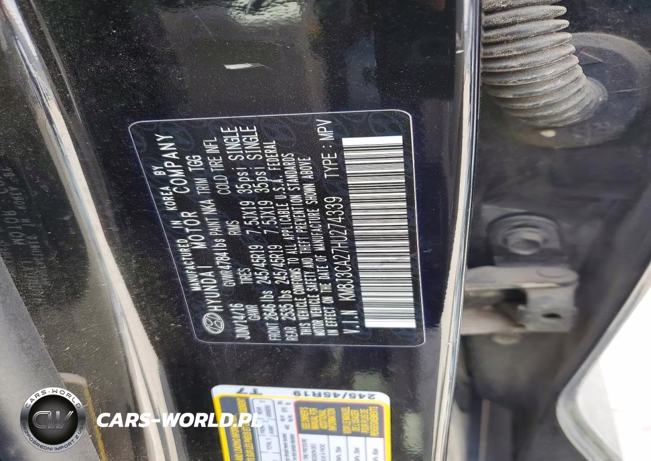 2017 Hyundai Tucson Sport VIN:KM8J3CA27HU274339 - 12