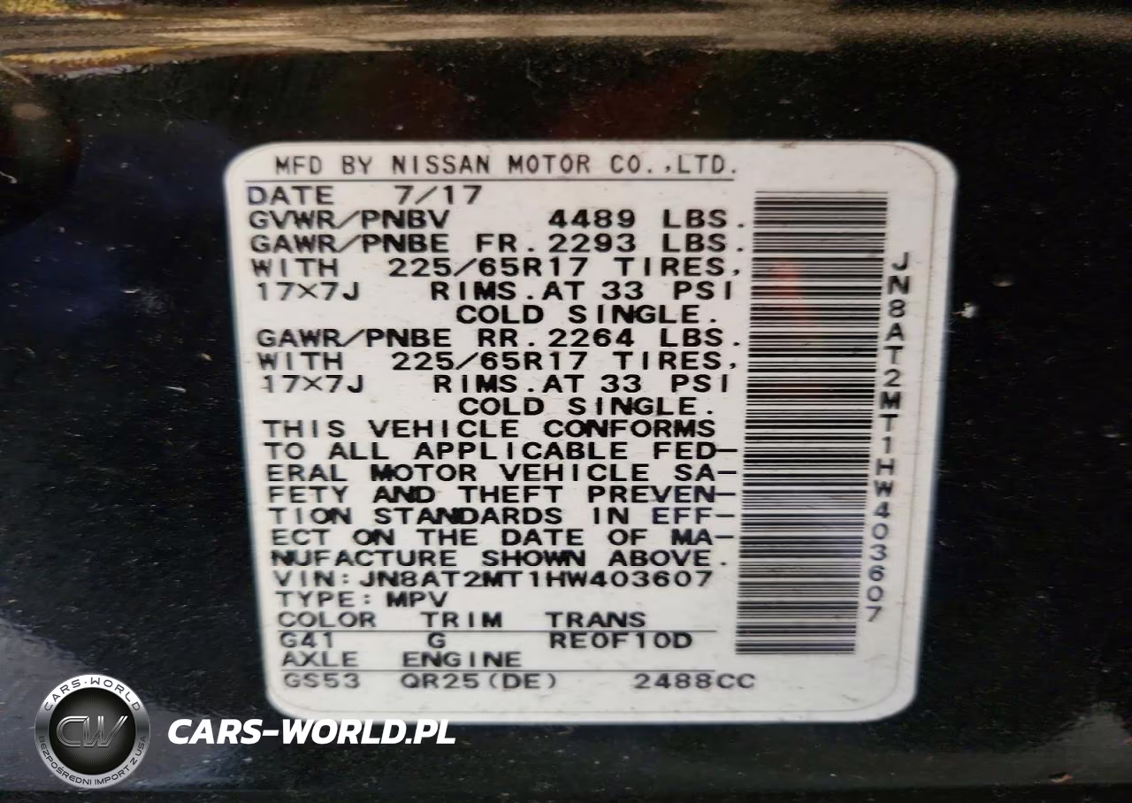 2017 Nissan Rogue S VIN:JN8AT2MT1HW403607 - 12