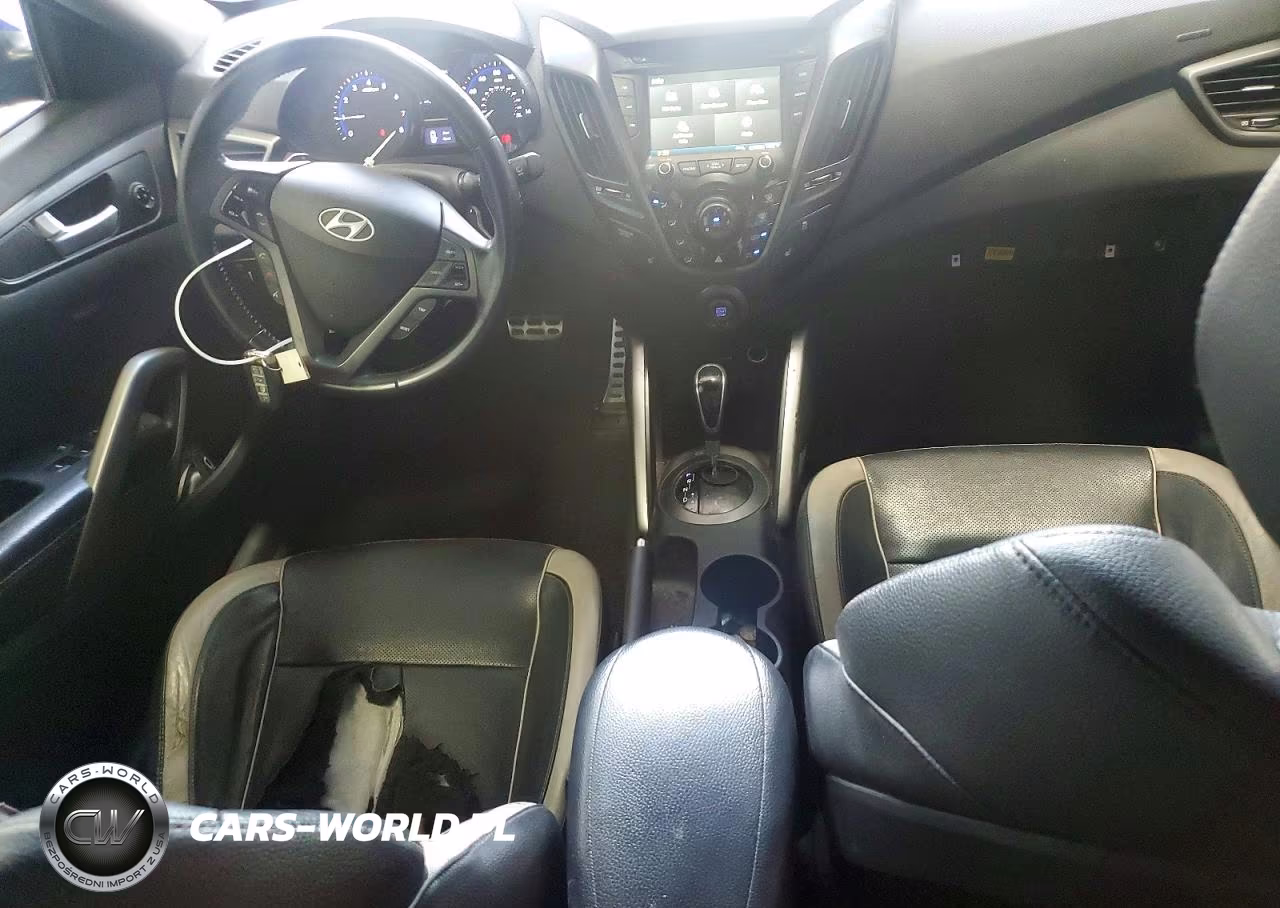 2015 Hyundai Veloster Turbo VIN:KMHTC6AE9FU220266 - 8
