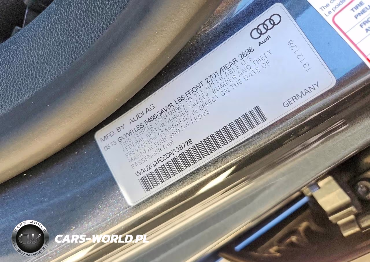 2013 Audi A7 Prestige VIN:WAU2GAFC6DN128728 - 12
