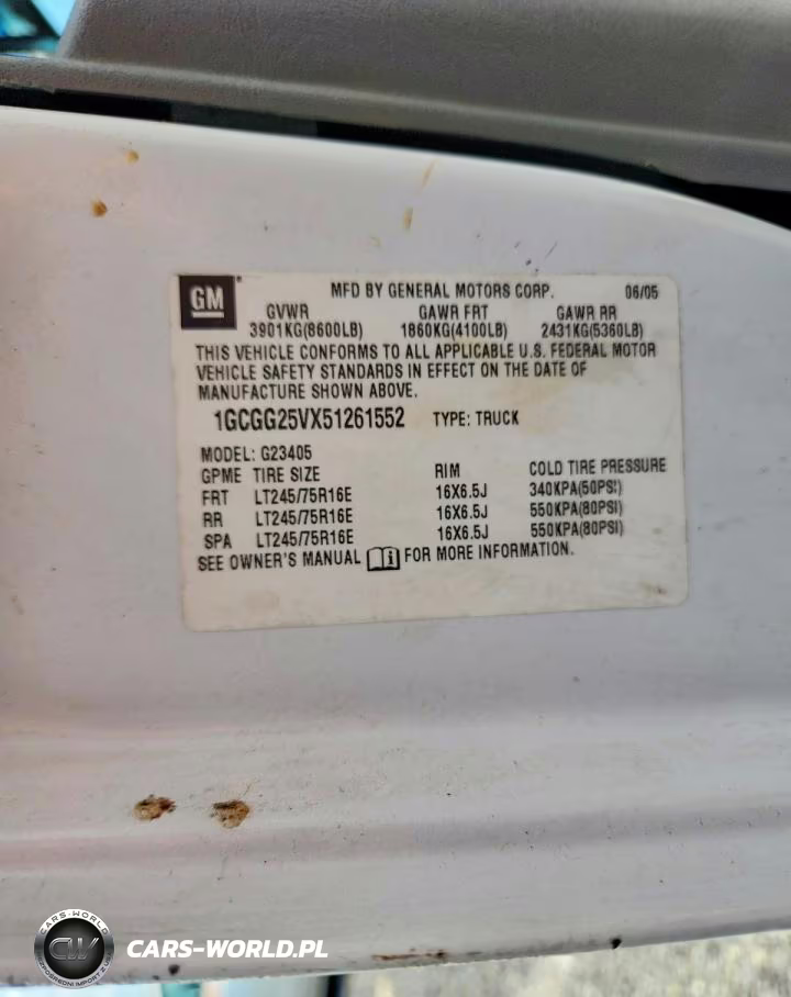 2005 Chev Express G15 VIN:1GCGG25VX51261552 - 13