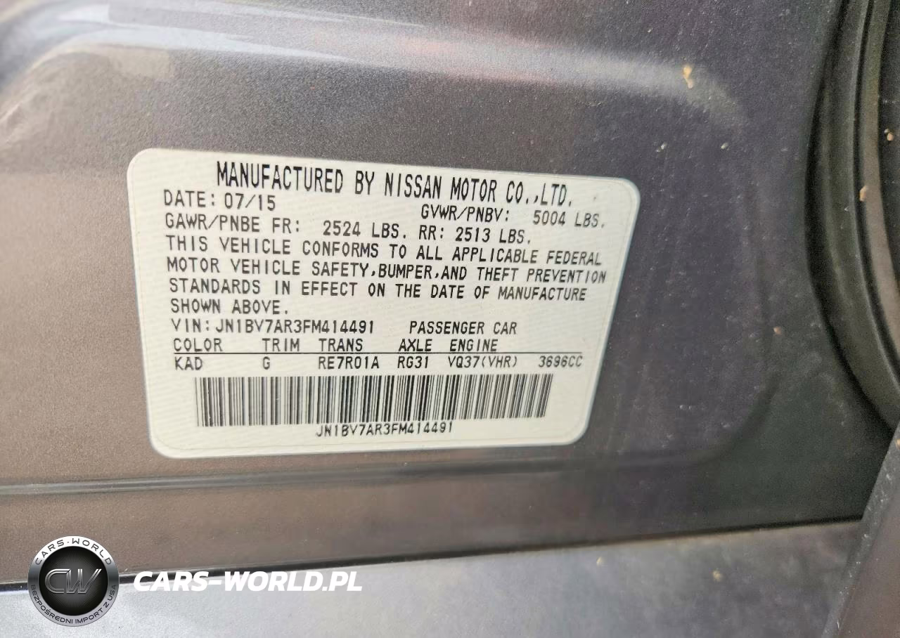 2015 Infiniti Q50 Premium VIN:JN1BV7AR3FM414491 - 12