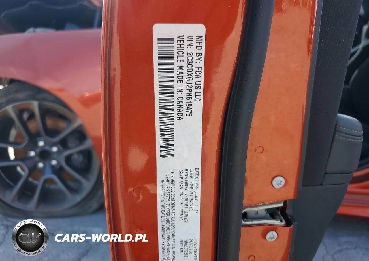 2023 Dodge Charger Scat Pack VIN:2C3CDXGJ2PH619475 - 13
