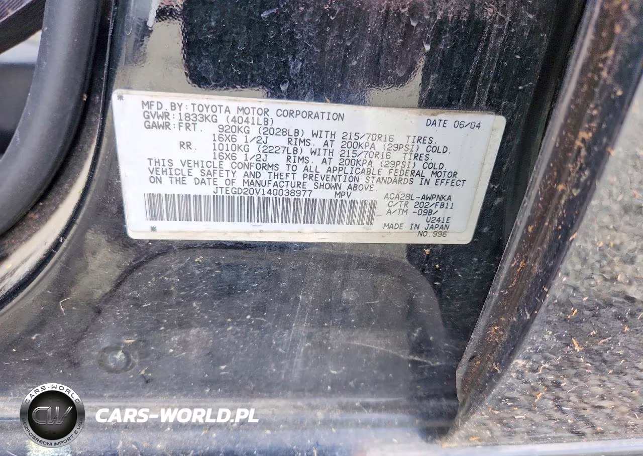 2004 Toyota Rav4 Base VIN:JTEGD20V140038977 - 14