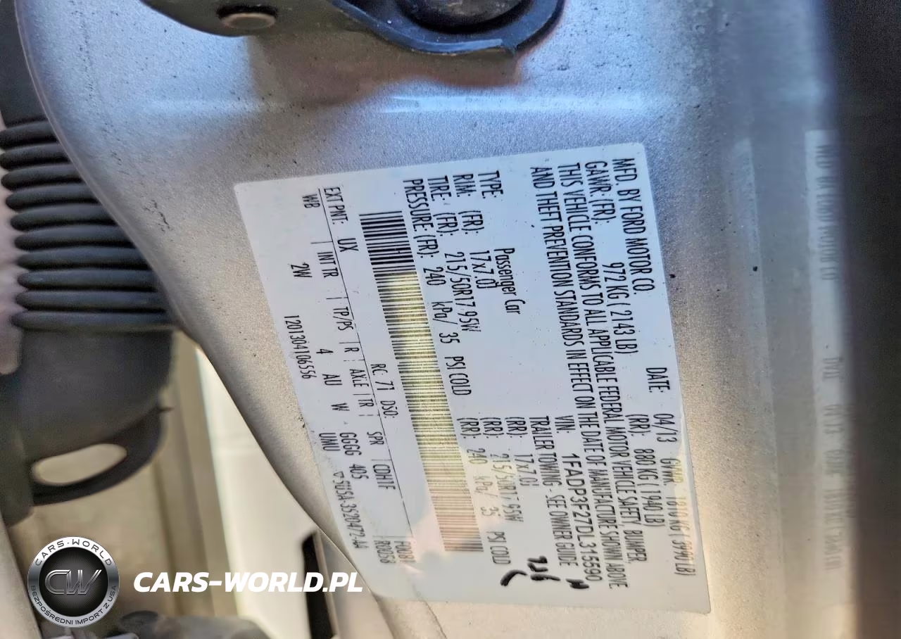 2013 Ford Focus Se VIN:1FADP3F27DL315590 - 12