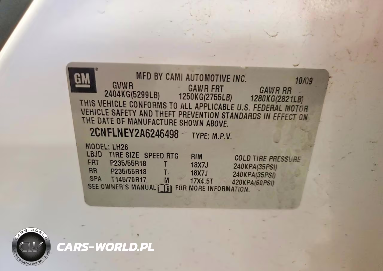 2010 Chevrolet Equinox Lt VIN:2CNFLNEY2A6246498 - 12