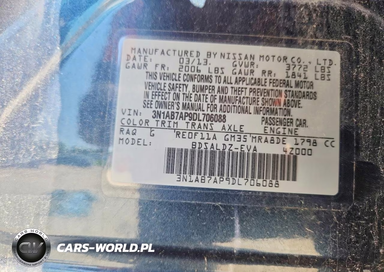 2013 Nissan Sentra S VIN:3N1AB7AP9DL706088 - 12