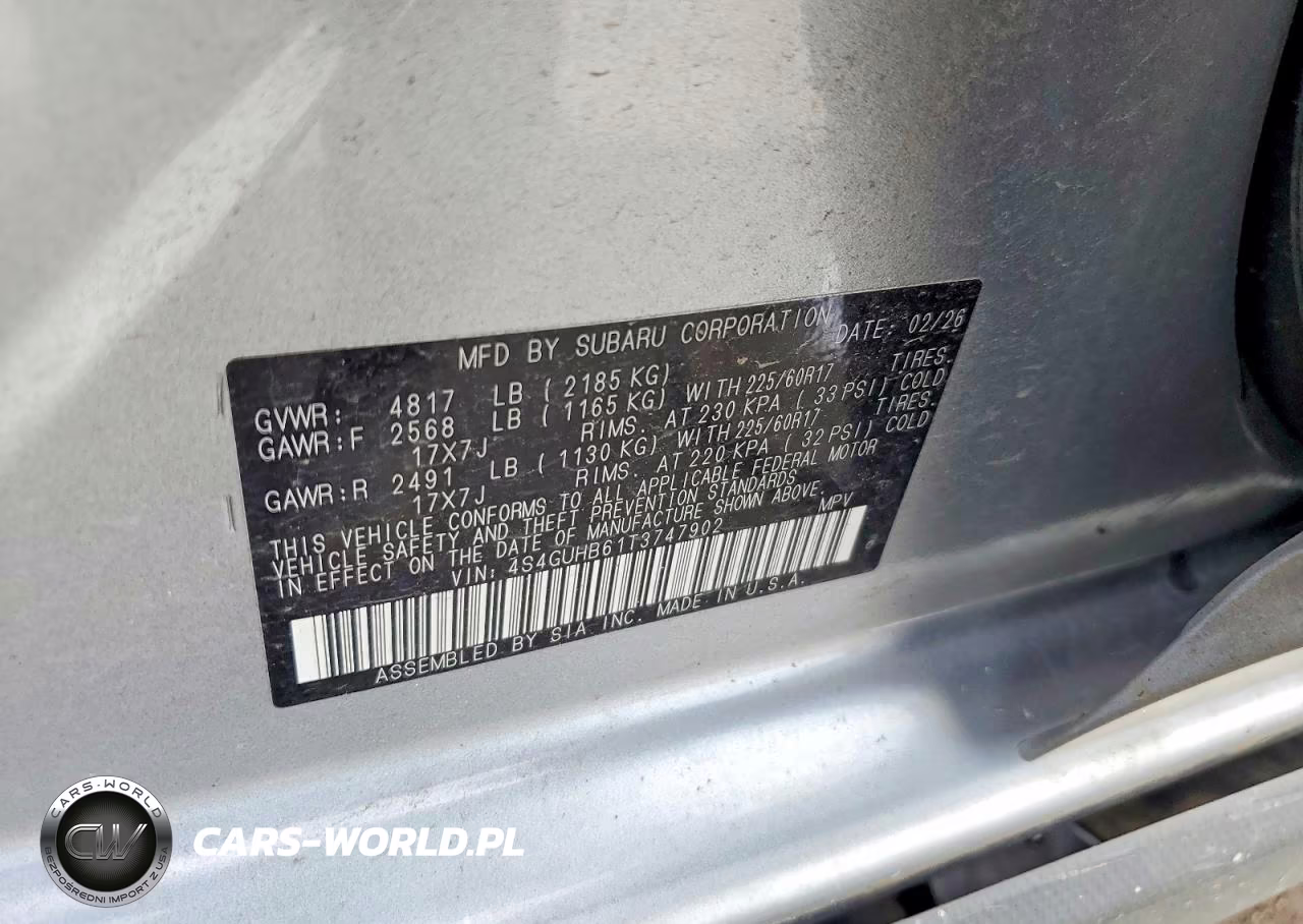 2026 Subaru Crosstrek VIN:4S4GUHB61T3747902 - 12