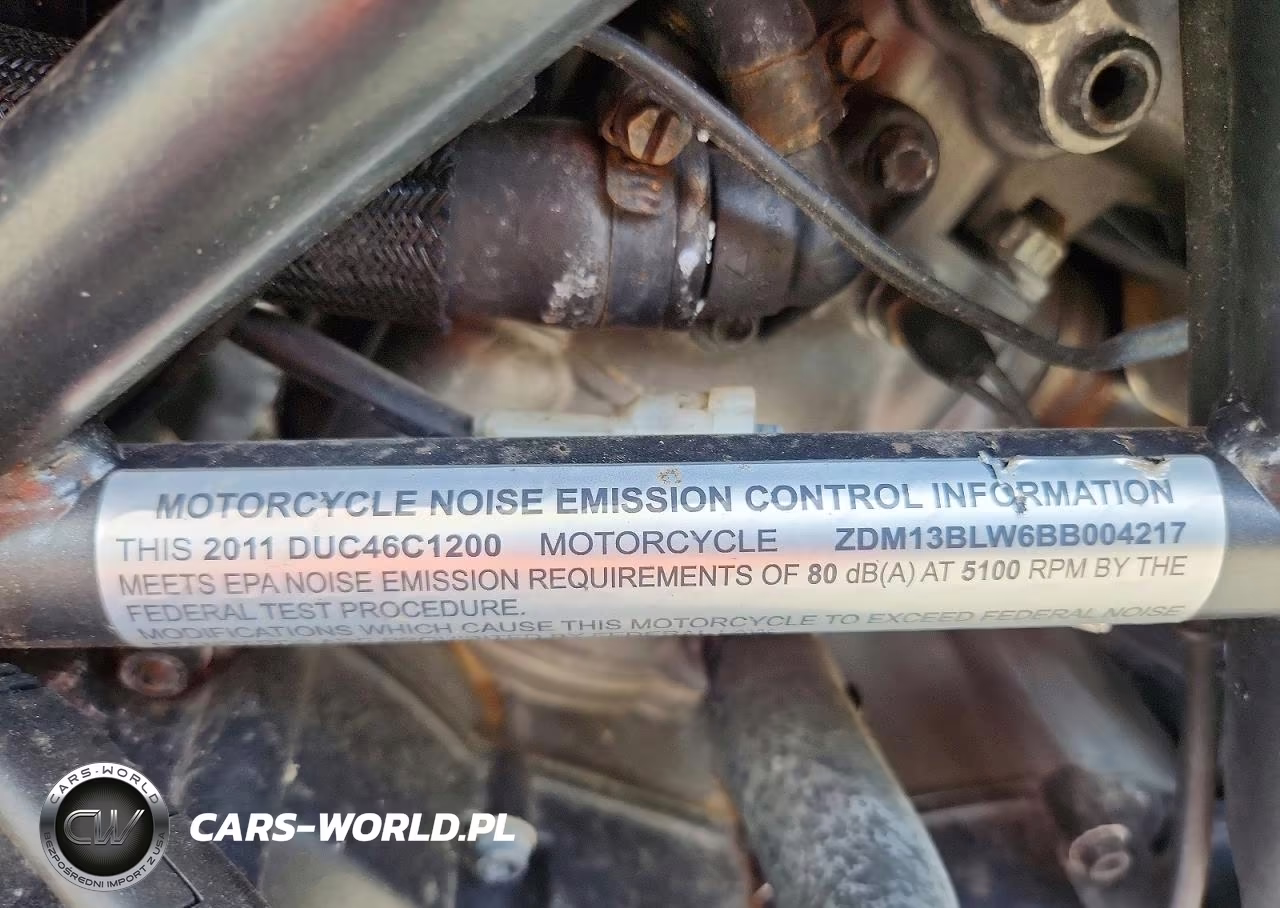 2011 Ducati Diavel VIN:ZDM13BLW6BB004217 - 9