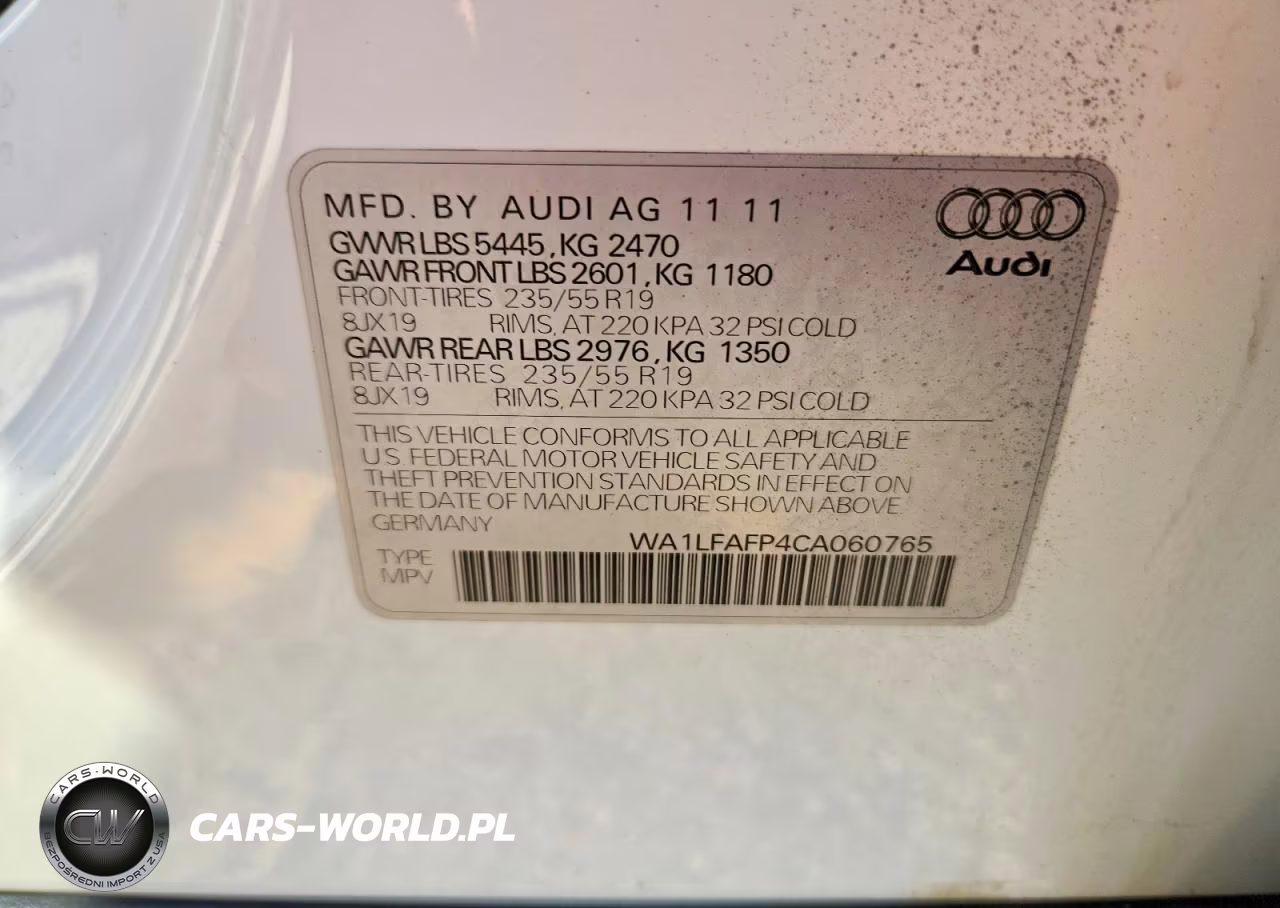 2012 Audi Q5 Premium Plus VIN:WA1LFAFP4CA060765 - 13