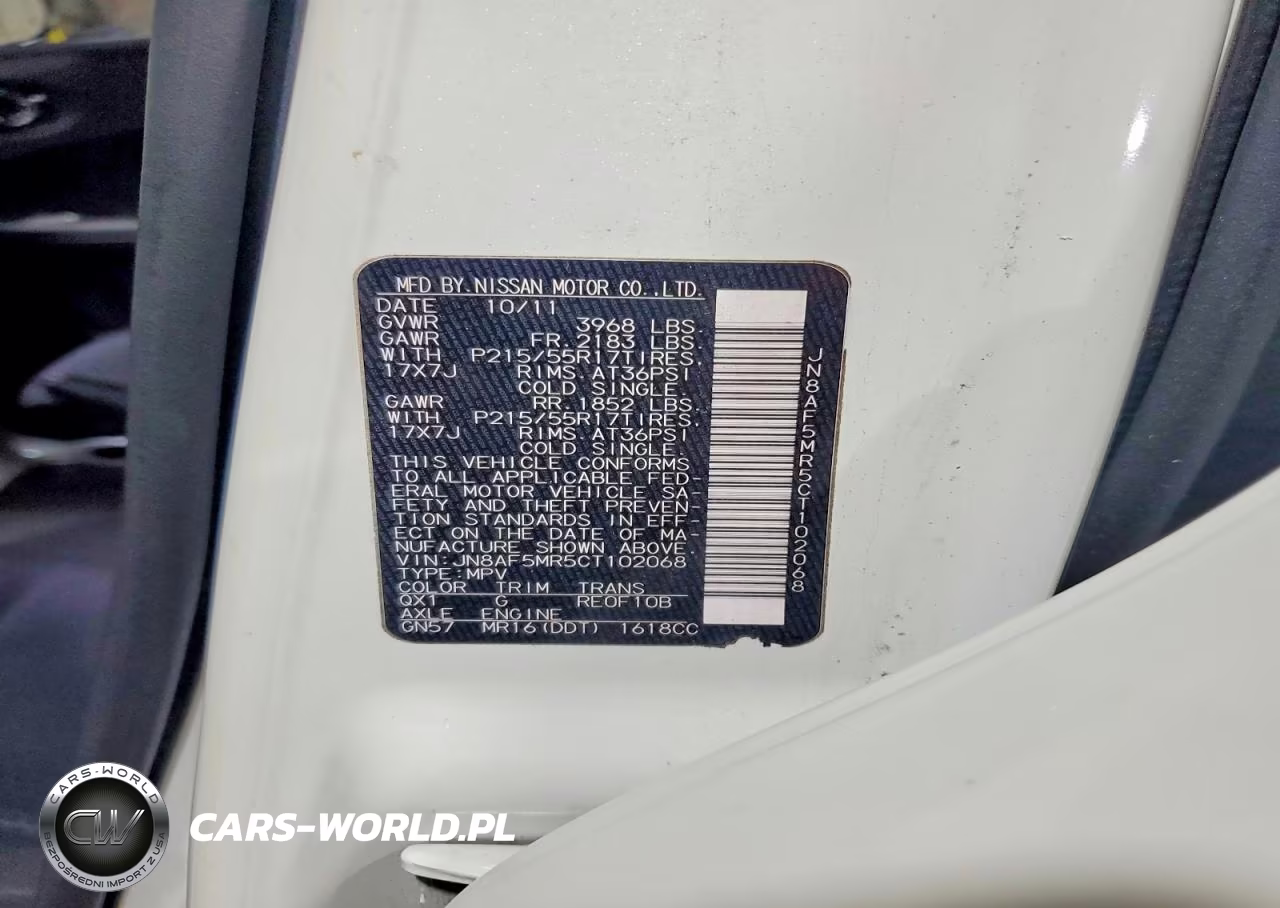 2012 Nissan Juke S-Sv-Sl VIN:JN8AF5MR5CT102068 - 13