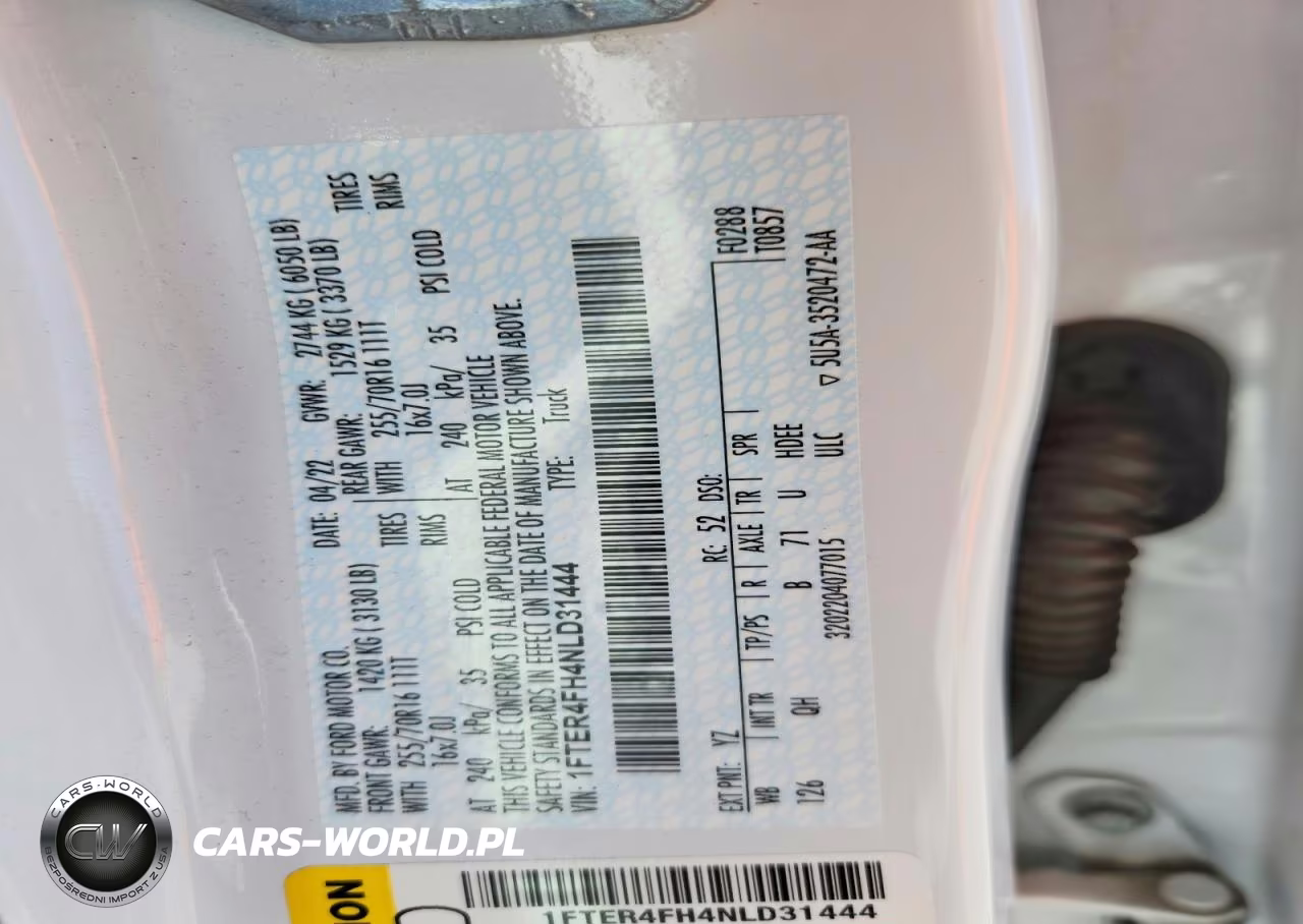 2022 Ford Ranger Xl VIN:1FTER4FH4NLD31444 - 13