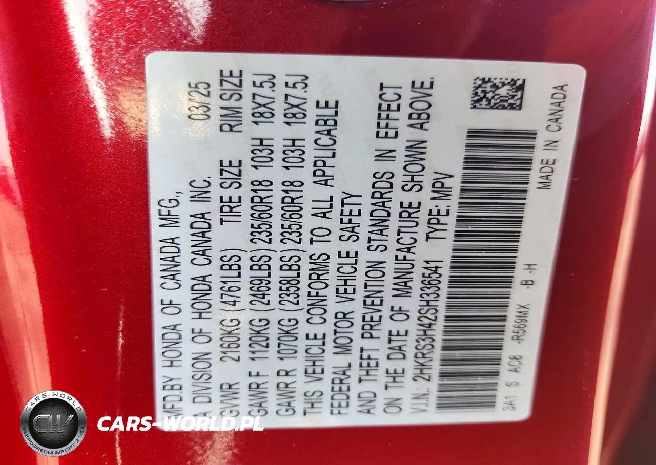2025 Honda Cr-V Ex VIN:2HKRS3H42SH336541 - 13