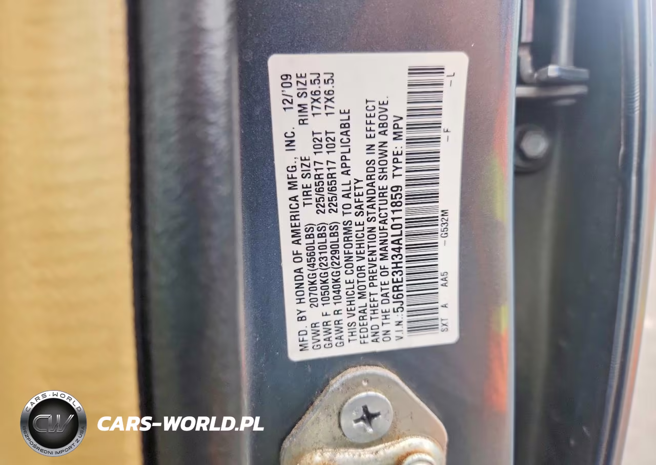 2010 Honda Cr-V Lx VIN:5J6RE3H34AL011859 - 13