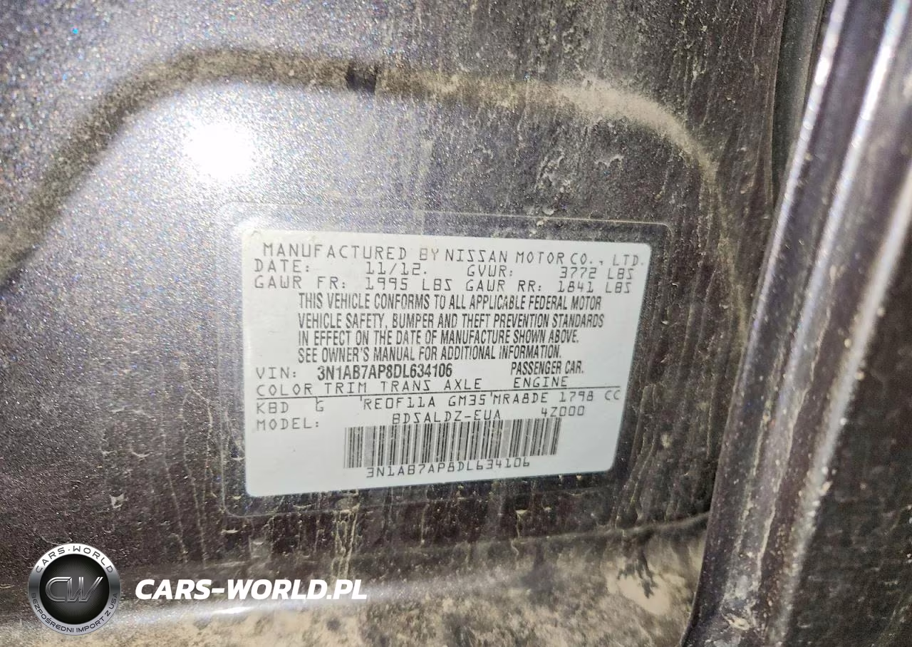 2013 Nissan Sentra S VIN:3N1AB7AP8DL634106 - 12