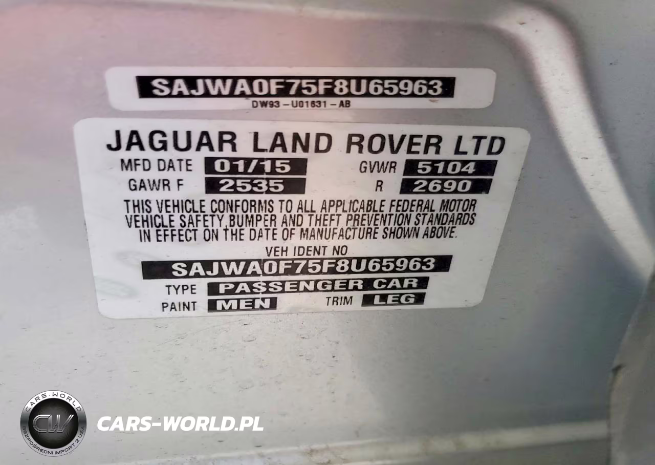 2015 Jaguar Xf 3.0 Portfolio-3.0 Sport VIN:SAJWA0F75F8U65963 - 12