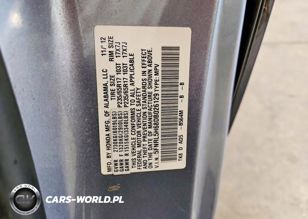 2013 Honda Odyssey Exl VIN:5FNRL5H68DB026129 - 14