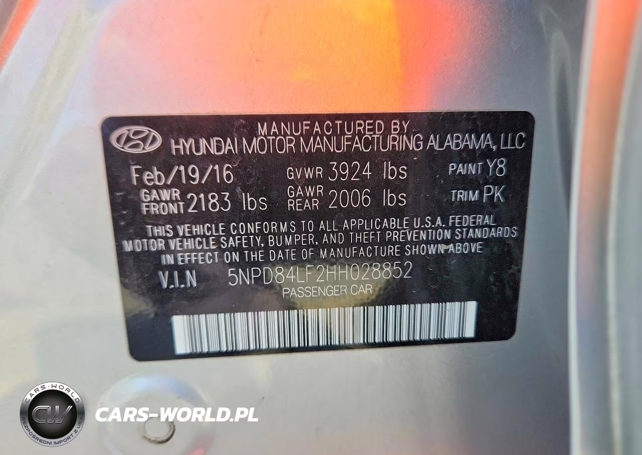 2017 Hyundai Elantra Se VIN:5NPD84LF2HH028852 - 12