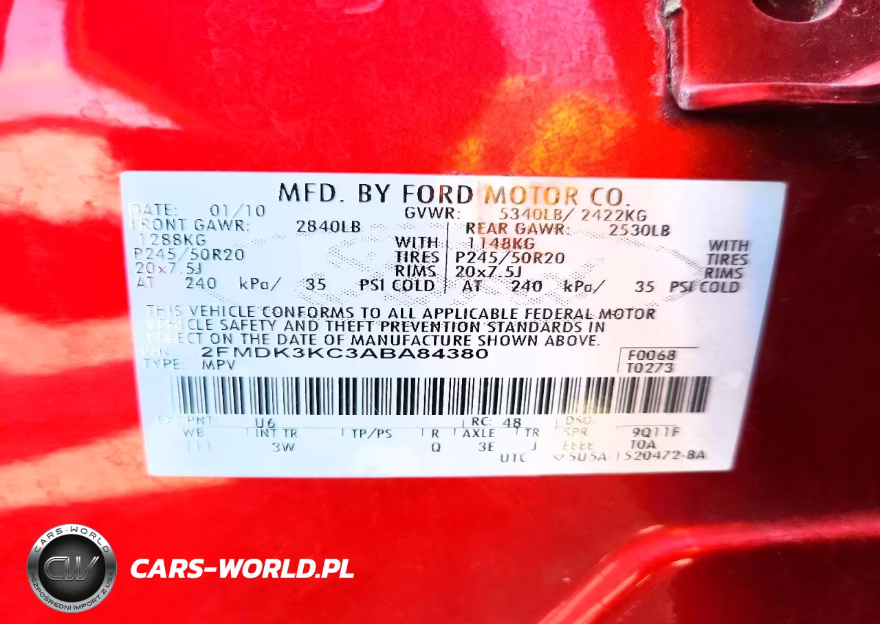 2010 Ford Edge Limited VIN:2FMDK3KC3ABA84380 - 13